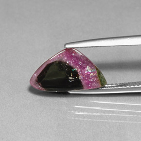 Turmalina multicolorido natural 3,76ct, transparente, transparente/translúcido