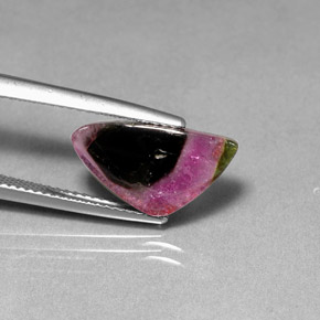 Turmalina multicolorido natural 3,76ct, transparente, transparente/translúcido