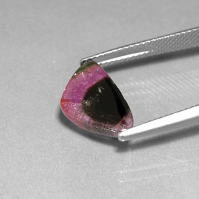 Turmalina multicolorido natural 3,76ct, transparente, transparente/translúcido