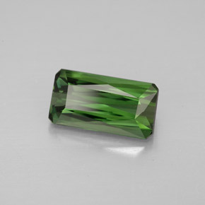 Turmalina verde natural 1,78ct, corte esmeralda, VVS