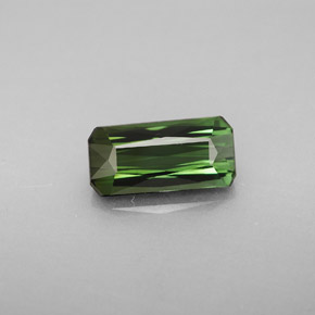Turmalina verde natural 2,05ct, corte esmeralda, VVS