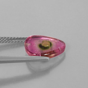 Turmalina multicolorido natural 2,56ct, transparente, transparente/translúcido