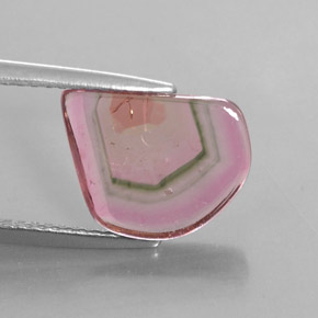 Turmalina multicolorido natural 2,74ct, transparente, transparente/translúcido