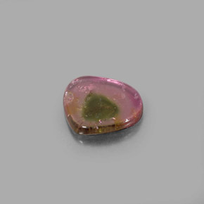 Turmalina multicolorido natural 3,49ct, transparente, transparente/translúcido