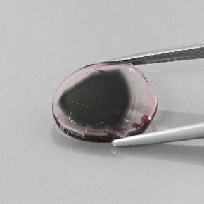 Turmalina bicolor natural 3,22ct, forma extravagante, transparente