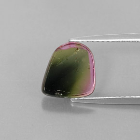 Turmalina multicolorido natural 2,24ct, transparente, transparente/translúcido