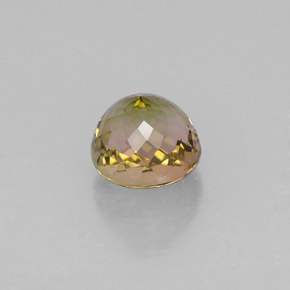 Turmalina multicolorido natural 1,14ct, corte redondo, VVS