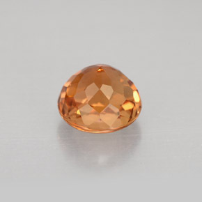 Turmalina laranja natural 1,74ct, corte redondo, VVS-VS