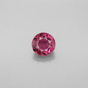 Turmalina rosa natural 0,89ct, corte redondo, VVS
