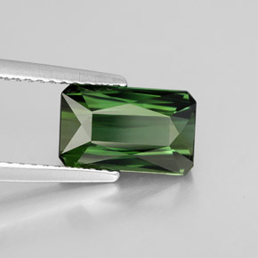 Turmalina verde natural 2,15ct, corte esmeralda, VVS