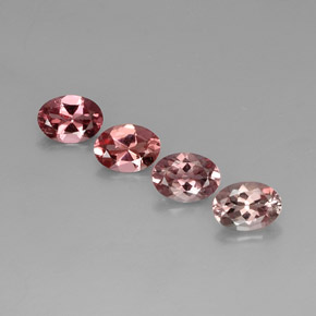 Pedras preciosas de turmalina multicolorido natural de  ct, corte oval, VVS-VS