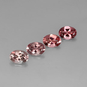 Pedras preciosas de turmalina multicolorido natural de  ct, corte oval, VVS-VS