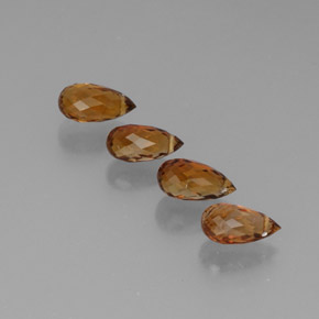 Pedras preciosas de turmalina laranja natural de  ct, briolete, VVS