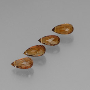 Pedras preciosas de turmalina laranja natural de  ct, briolete, VVS