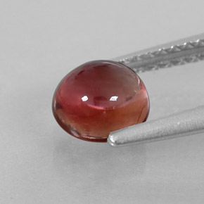 Turmalina multicolorido natural 1,15ct, corte redondo, transparente