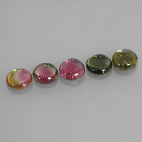 Pedras preciosas de turmalina multicolorido natural de  ct, transparente, transparente/translúcido