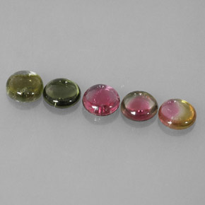 Pedras preciosas de turmalina multicolorido natural de  ct, transparente, transparente/translúcido
