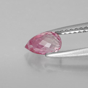 Turmalina rosa natural 0,74ct, briolete, VS