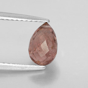 Turmalina rosa natural 1,31ct, briolete, VS-SI