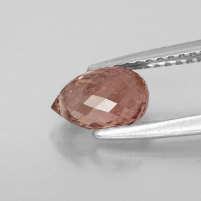 Turmalina rosa natural 1,31ct, briolete, VS-SI