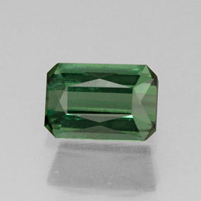 Turmalina verde natural 0,75ct, corte esmeralda, VVS-VS