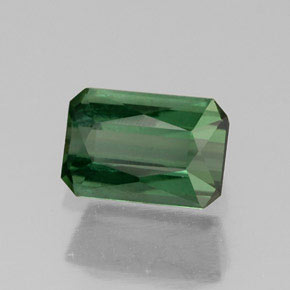 Turmalina verde natural 0,75ct, corte esmeralda, VVS-VS