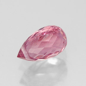 Turmalina rosa natural 0,92ct, briolete, VS
