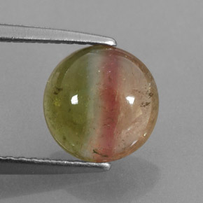 Turmalina multicolorido natural 1,86ct, transparente, transparente/translúcido