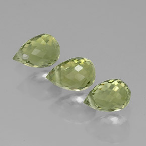 Pedras preciosas de turmalina verde natural de  ct, briolete, VS