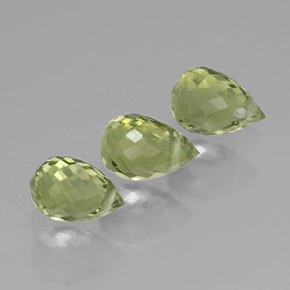 Pedras preciosas de turmalina verde natural de  ct, briolete, VS