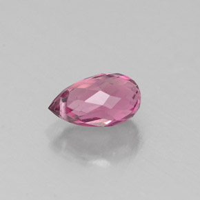 Turmalina rosa natural 0,62ct, briolete, VS