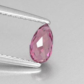 Turmalina rosa natural 0,62ct, briolete, VS
