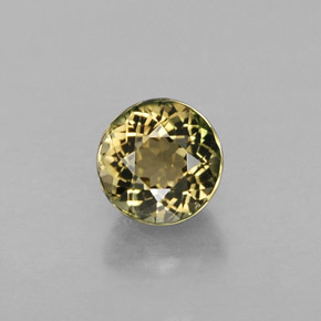 Turmalina multicolorido natural 0,92ct, corte redondo, VVS