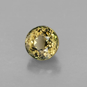 Turmalina multicolorido natural 0,92ct, corte redondo, VVS