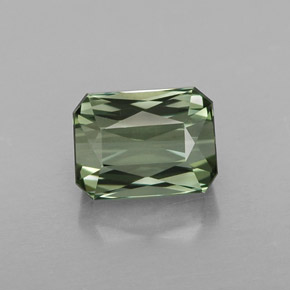Turmalina verde natural 1,88ct, corte esmeralda, VVS