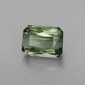 Turmalina verde natural 1,88ct, corte esmeralda, VVS