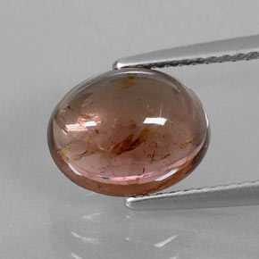 Turmalina marrom natural 3,30ct, transparente, transparente/translúcido