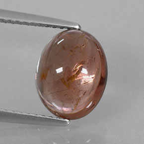 Turmalina marrom natural 3,30ct, transparente, transparente/translúcido