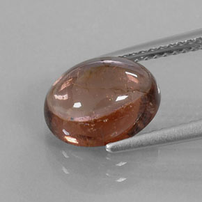 Turmalina marrom natural 3,30ct, transparente, transparente/translúcido