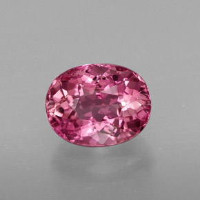 Turmalina rosa natural 1,32ct, corte oval, VS