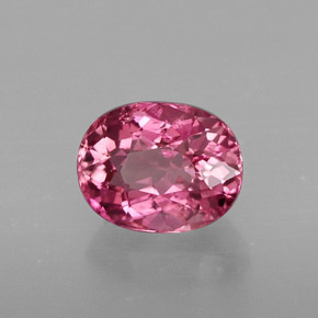 Turmalina rosa natural 1,32ct, corte oval, VS
