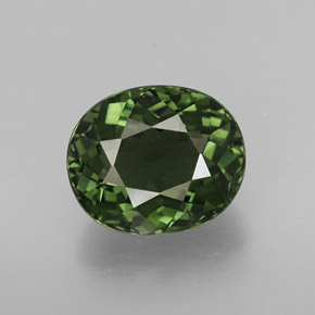 Turmalina verde natural 2,05ct, corte oval, VVS-VS