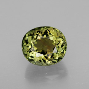 Turmalina verde natural 1,98ct, corte oval, VVS-VS