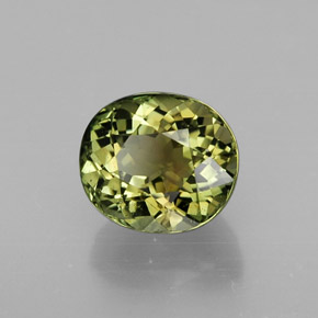 Turmalina verde natural 1,98ct, corte oval, VVS-VS