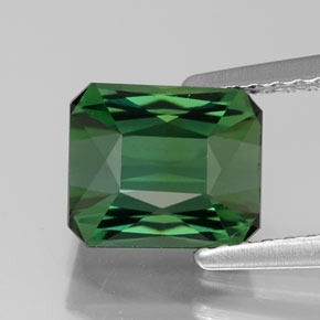 Turmalina verde natural 1,86ct, corte esmeralda, VVS