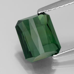 Turmalina verde natural 1,86ct, corte esmeralda, VVS
