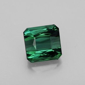 Turmalina verde natural 1,84ct, corte esmeralda, VVS
