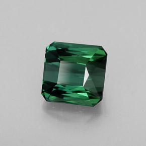 Turmalina verde natural 1,84ct, corte esmeralda, VVS