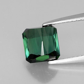 Turmalina verde natural 1,84ct, corte esmeralda, VVS