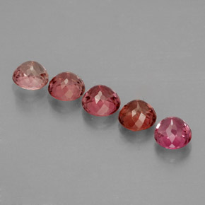 Pedras preciosas de turmalina multicolorido natural de  ct, corte redondo, VVS-VS